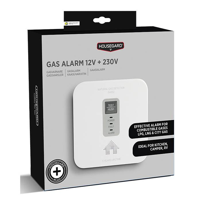 HOUSEGARD GASALARM 12 OG 230V -  fra HOUSEGARD - nu kun 349 kr. Hos HjemTek 