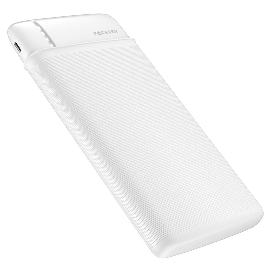 Forever TB-100M 10.000 mAh Powerbank, Hvid -  fra Forever - nu kun 219 kr. Hos HjemTek 