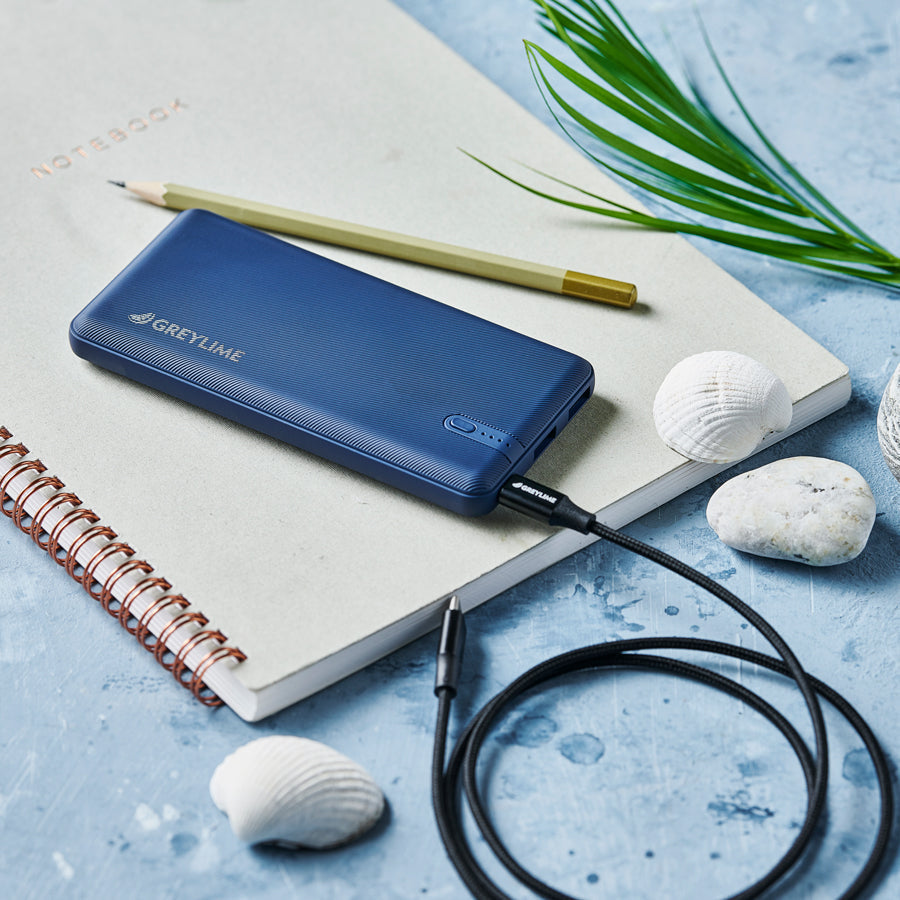 GreyLime OCEAN 10.000 mAh powerbank, Deep Blue -  fra GreyLime - nu kun 349 kr. Hos HjemTek 