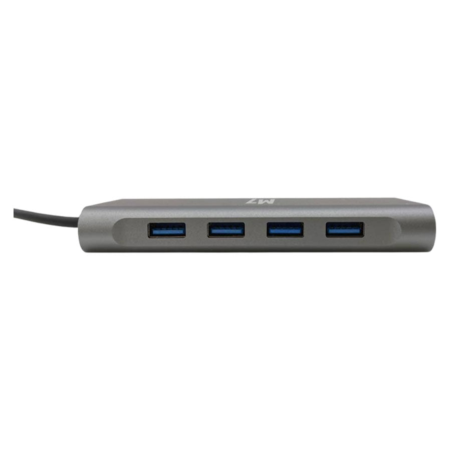 USB-C 11-i-en dock m. HDMI & VGA SD microSD RJ-45 USB3.0 og USB-C M7 - HjemTek