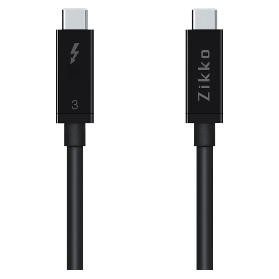 Zikko 0,8m 100W / 20Gb 8K USB-C Kabel, 0,8m, Sort - HjemTek