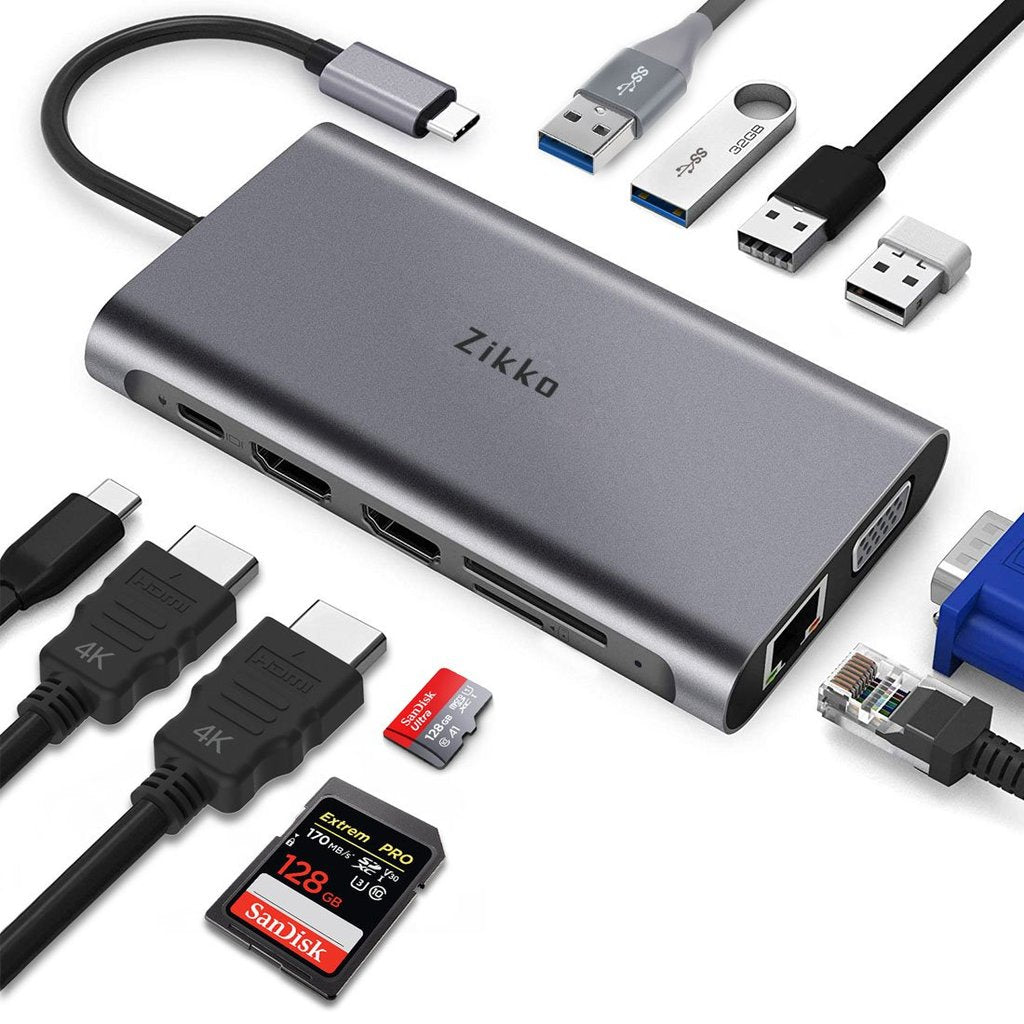 Zikko USB-C 11-in-1 Hub - HjemTek